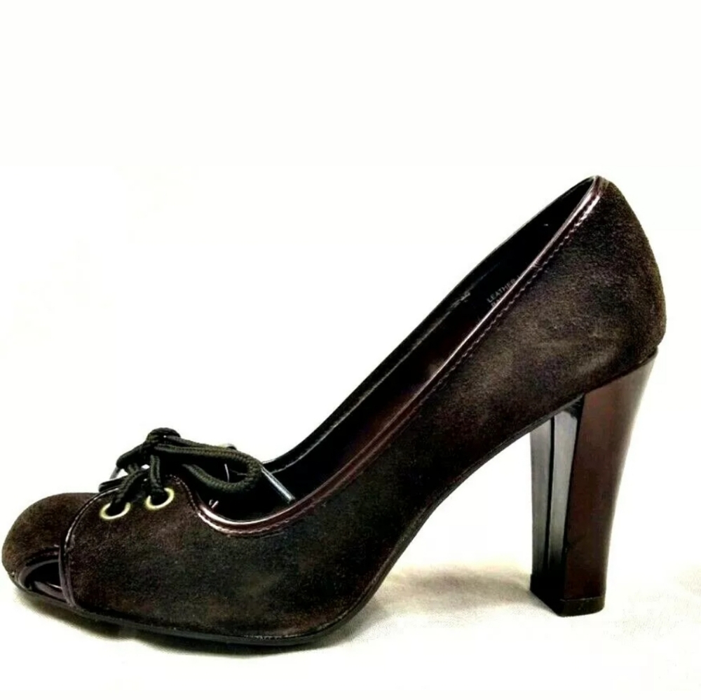 Sox Tab Shoes Leather Pump Heels Size US 8 R